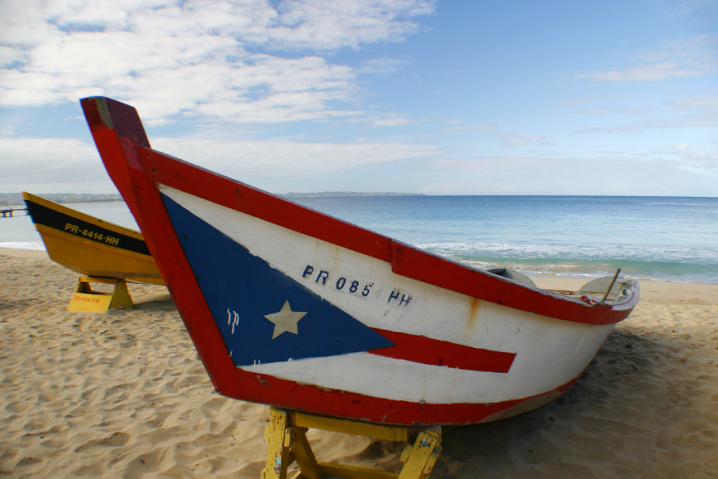 Puerto Rico Karibik Strand Boot